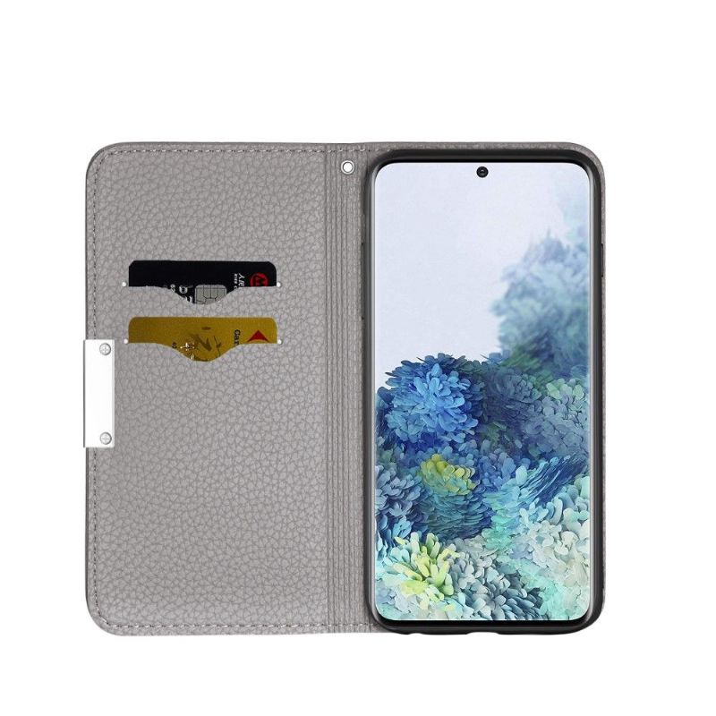 Kožené Pouzdro Na Samsung Galaxy S21 FE Flipové Pouzdro Flip Z Umělé Kůže