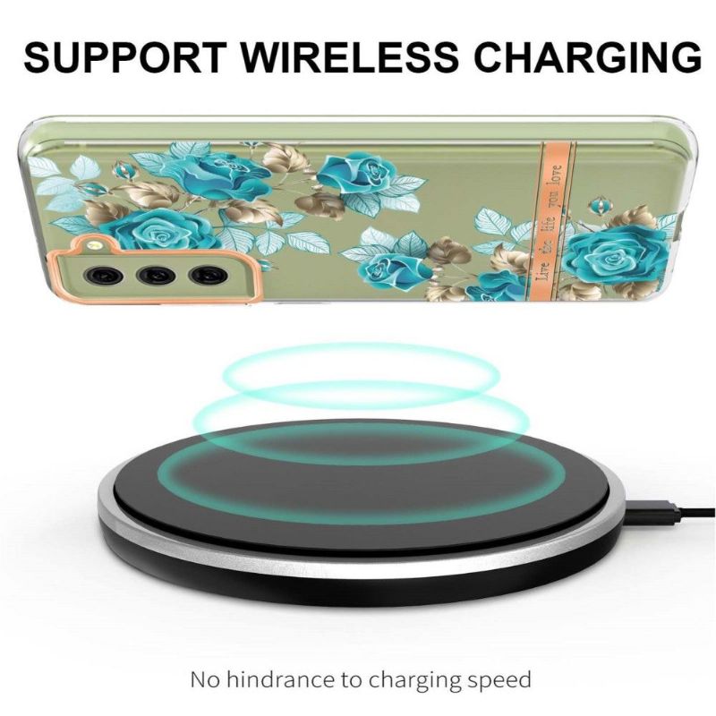 Kryt Na Samsung Galaxy S21 FE Modrá Růže
