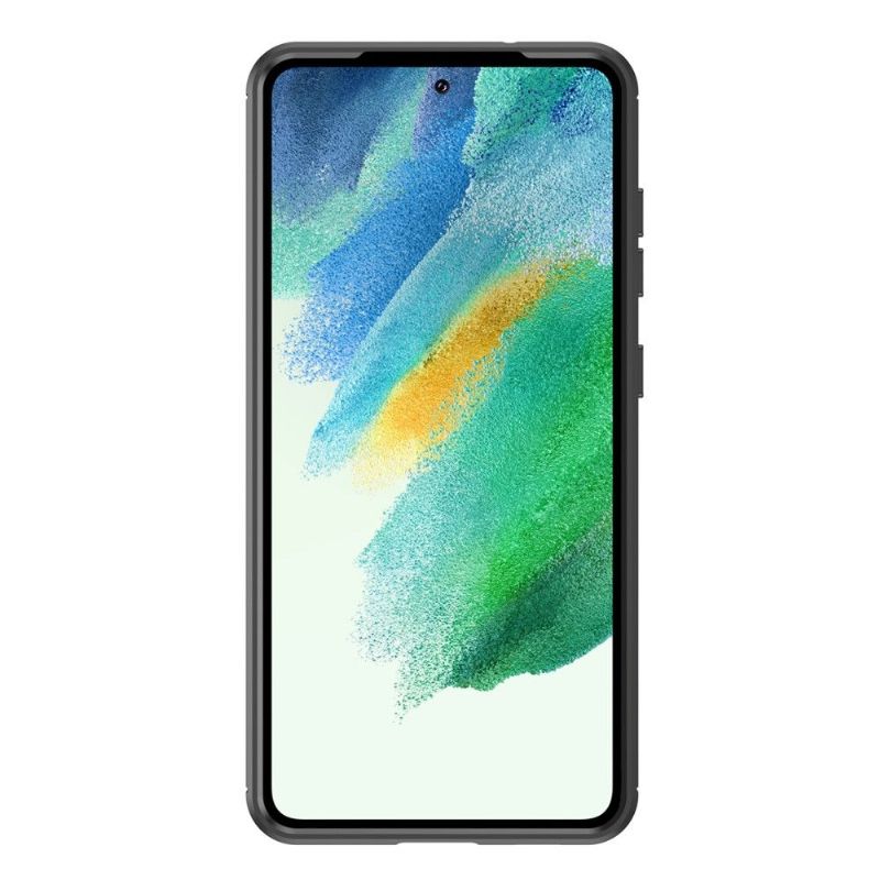 Kryt Na Samsung Galaxy S21 FE Silikonový Kartáčovaný Efekt