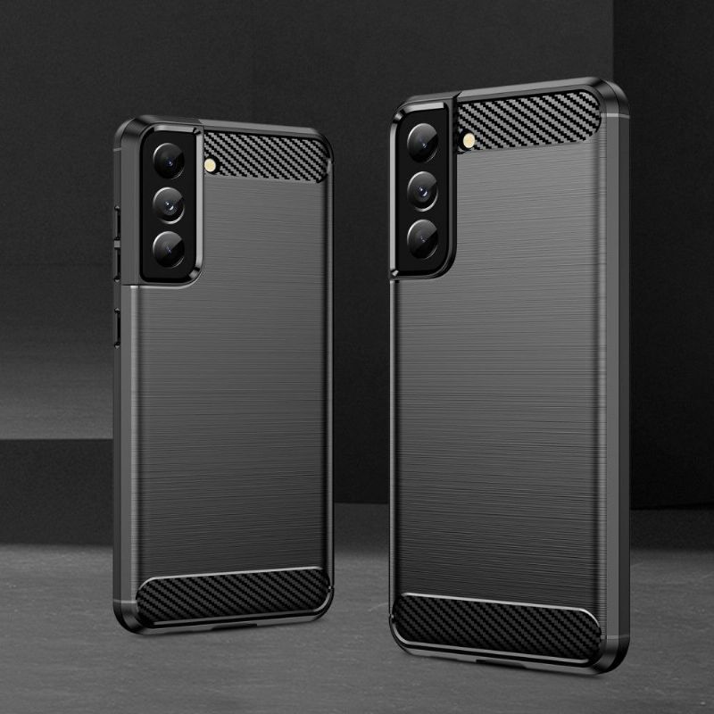 Kryt Na Samsung Galaxy S21 FE Silikonový Kartáčovaný Efekt