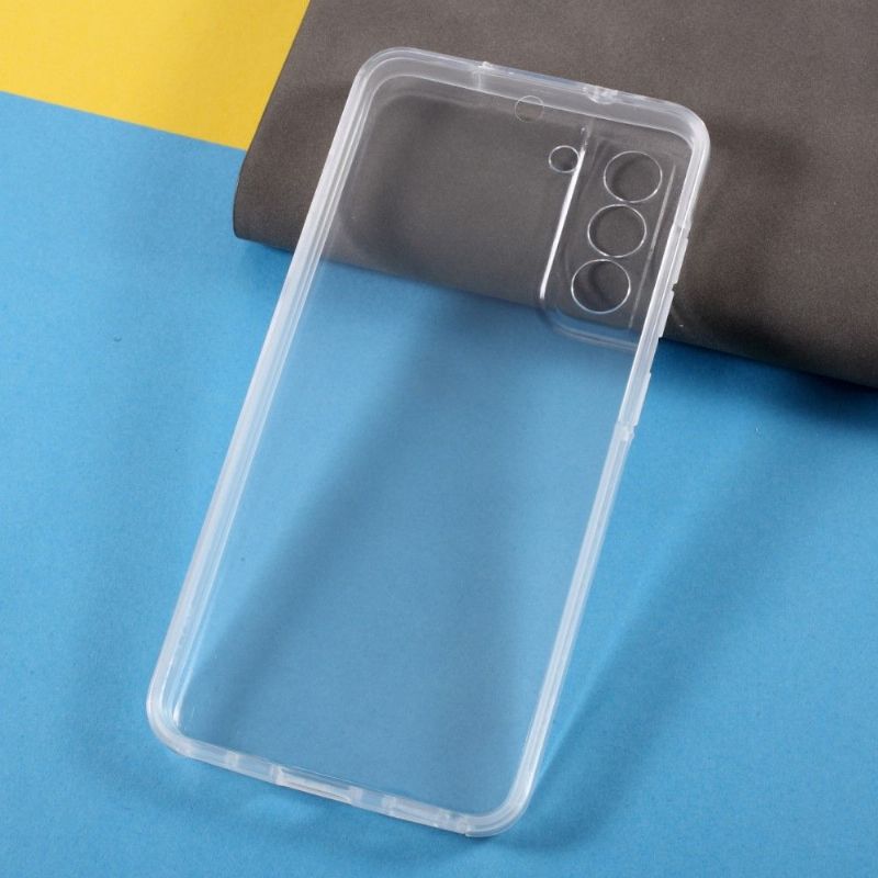Kryt Na Samsung Galaxy S21 FE Vyčistit Přední A Zadní Stranu