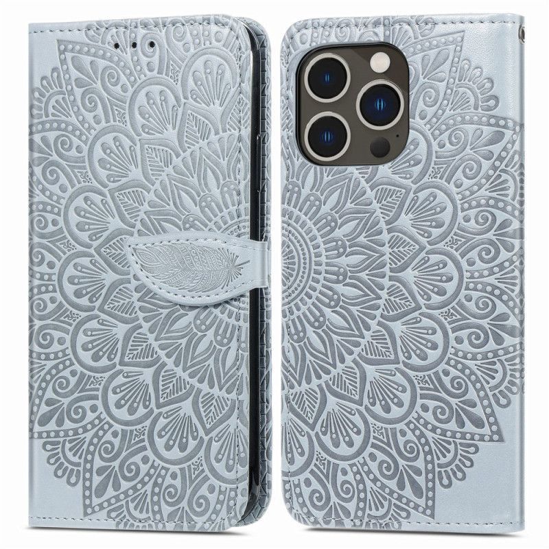 Kožené Pouzdro Na iPhone 15 Pro Max Kmenový List
