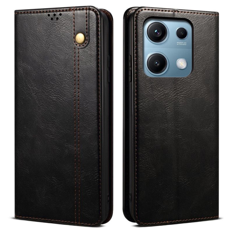 Kožené Pouzdro Xiaomi Redmi Note 14s Kryty Na Mobil Voskovaná Umělá Kůže