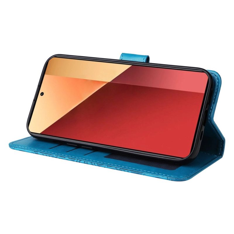 Kožený Kryt Na Xiaomi Redmi Note 14s Mandala S Popruhem