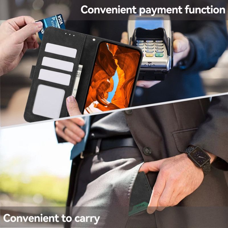 Kožený Kryt Xiaomi Redmi Note 14s Abeel Dvoubarevný