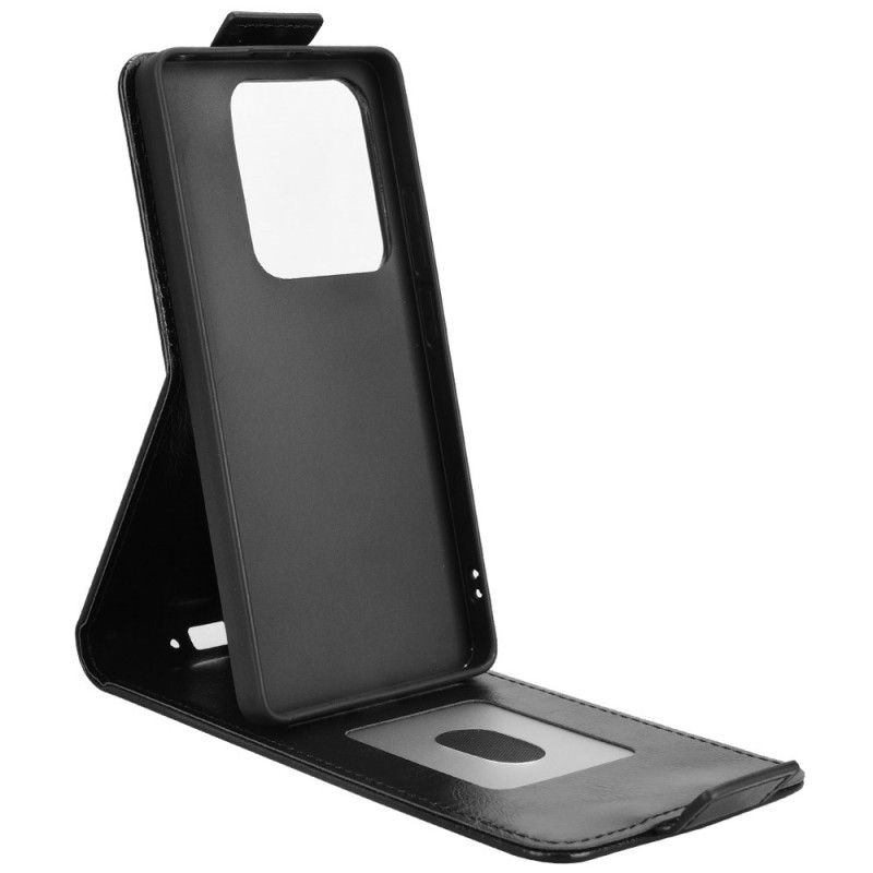 Kožený Kryt Xiaomi Redmi Note 14s Design S Vertikální Klopou