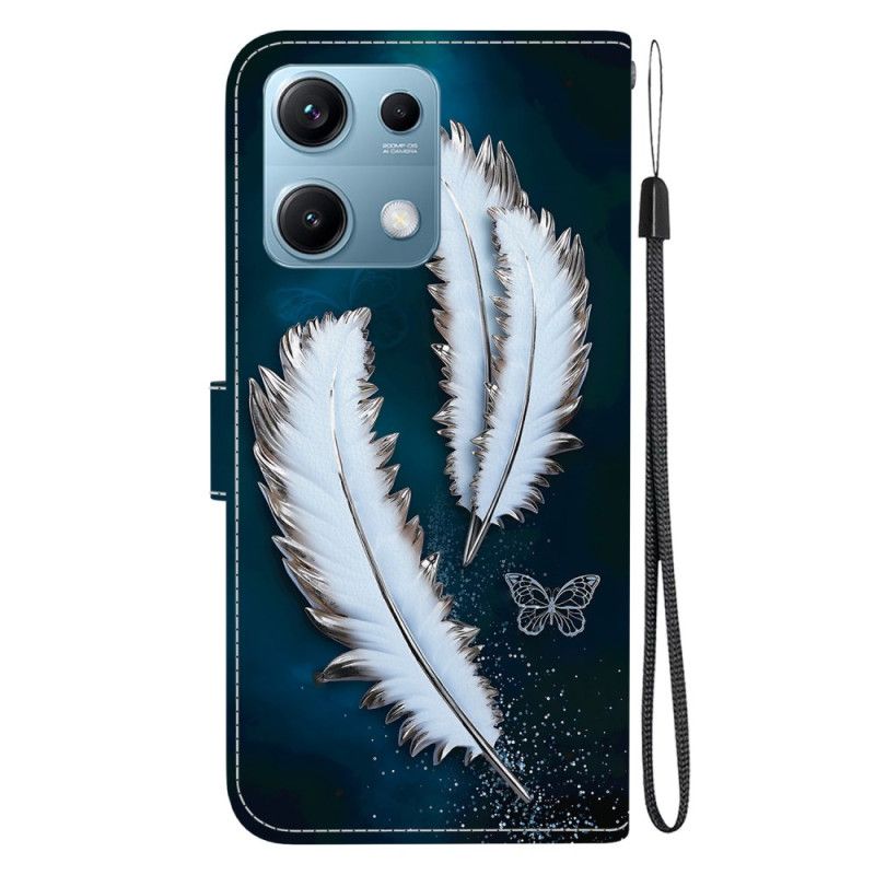 Kožený Kryt Xiaomi Redmi Note 14s Dvě Peří