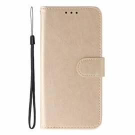 Kožený Kryt Xiaomi Redmi Note 14s Monochromatická Kůže Efekt