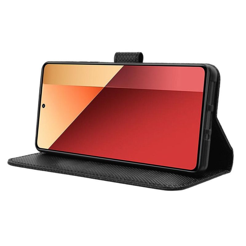 Kožený Kryt Xiaomi Redmi Note 14s Texturovaná Umělá Kůže