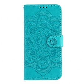 Kožený Kryt Xiaomi Redmi Note 14s Vzorovaná Mandala