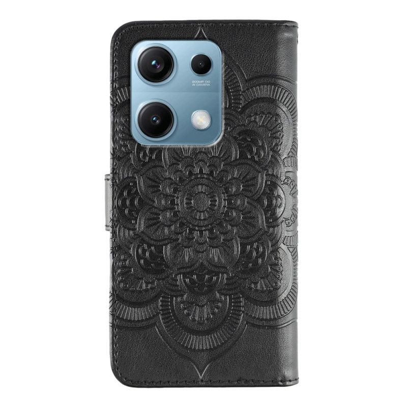 Kožený Kryt Xiaomi Redmi Note 14s Vzorovaná Mandala