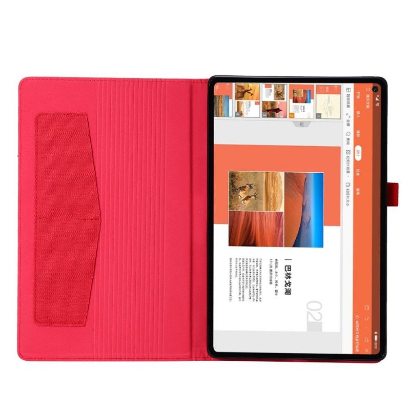 Flipové Pouzdro Na Realme Pad Efekt Plátna Oxford