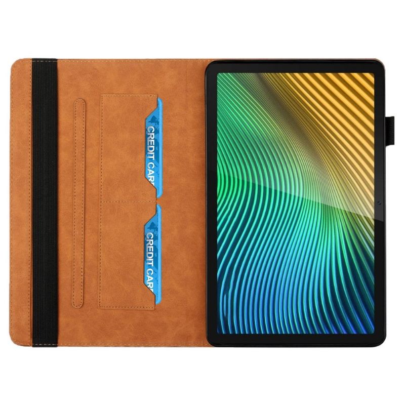 Flipové Pouzdro Na Realme Pad Kožené Pouzdro Držák Karet S Chlopní Geometrie Kostky