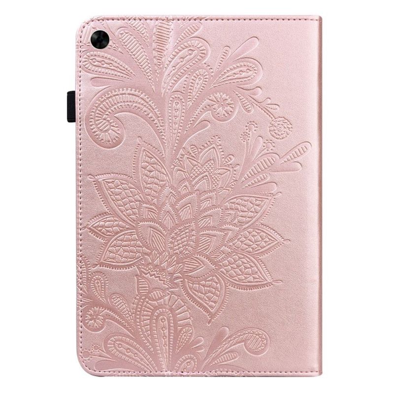 Kožené Pouzdro Na Realme Pad Elegantní Krajkový Květ
