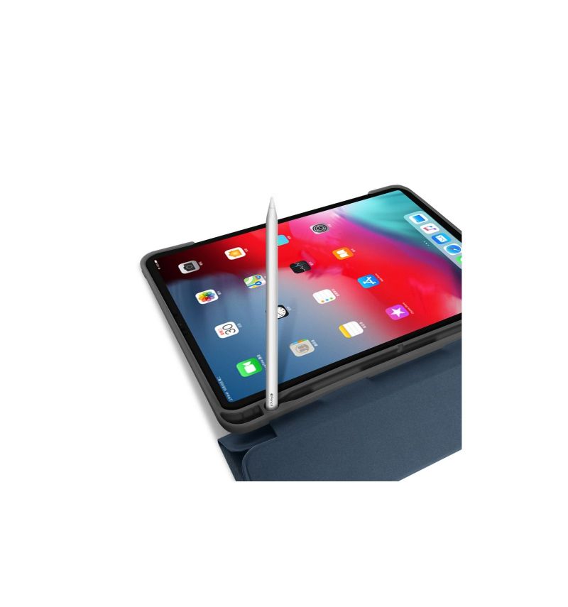 iPad Pro 11" 2018 – Pouzdro Canvas Effect Premium – Modré