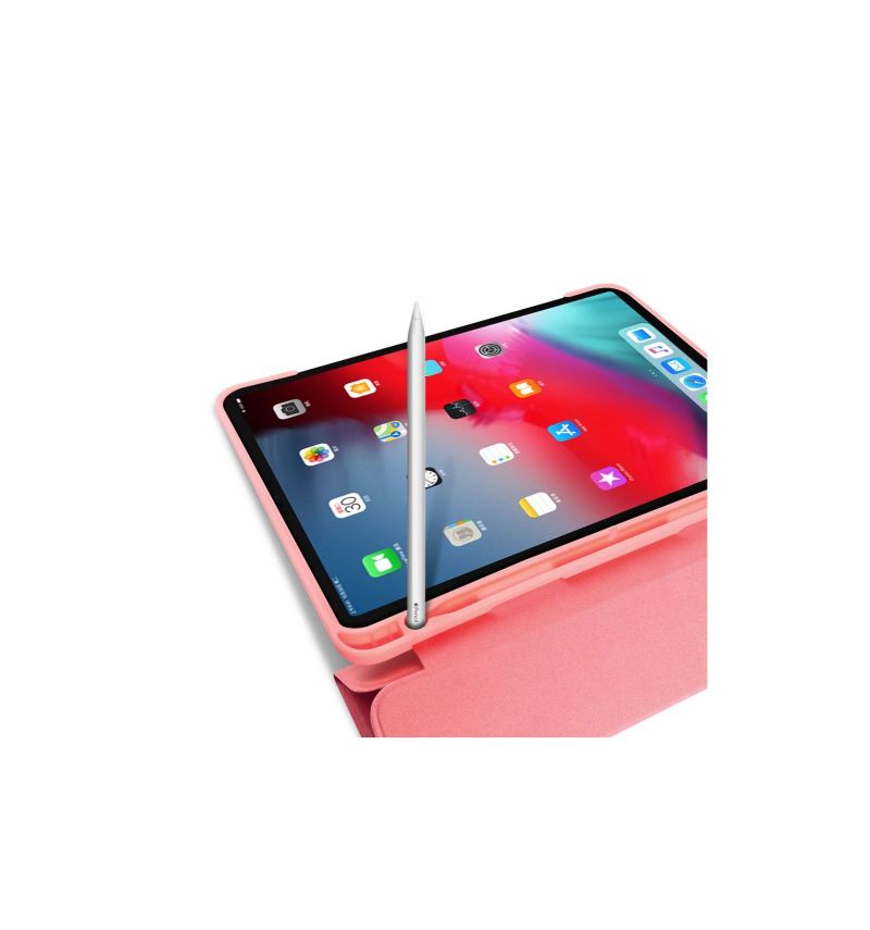 iPad Pro 11" 2018 – Pouzdro Canvas Effect Premium – Růžové
