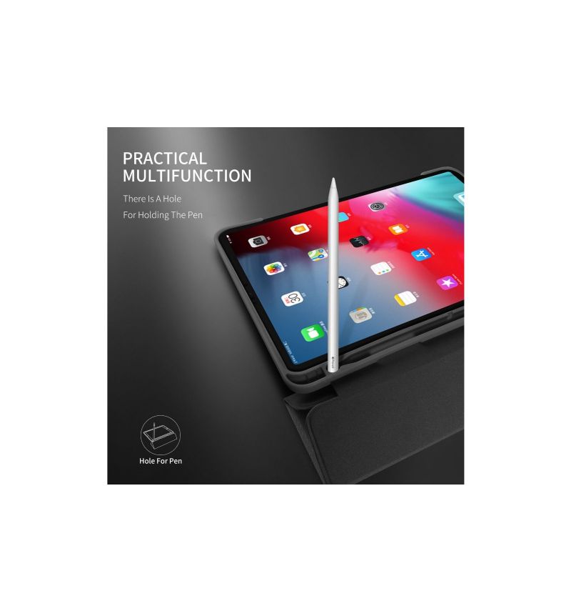 iPad Pro 11" 2018 – Pouzdro Canvas Effect Premium – Černé