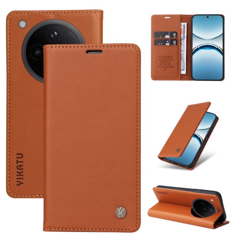 Kožené Pouzdro Folio Na Oppo Find X8 Ykatu