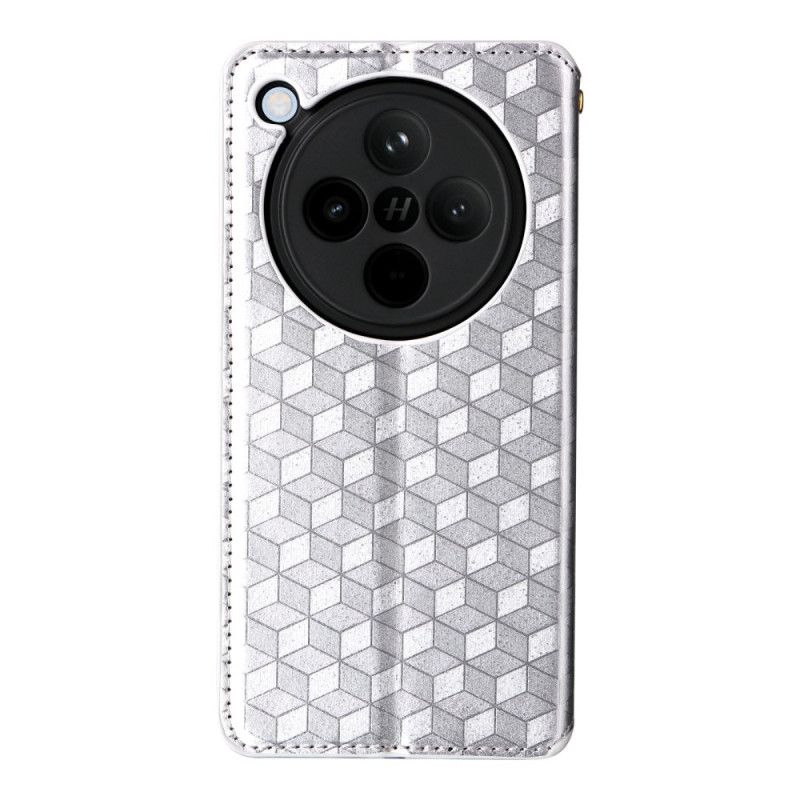 Kožené Pouzdro Folio Oppo Find X8 3d Diamanty