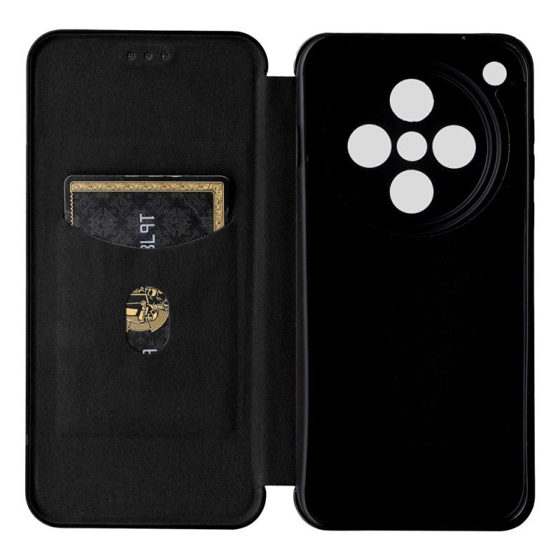 Kožené Pouzdro Folio Oppo Find X8 Uhlíková Vlákna