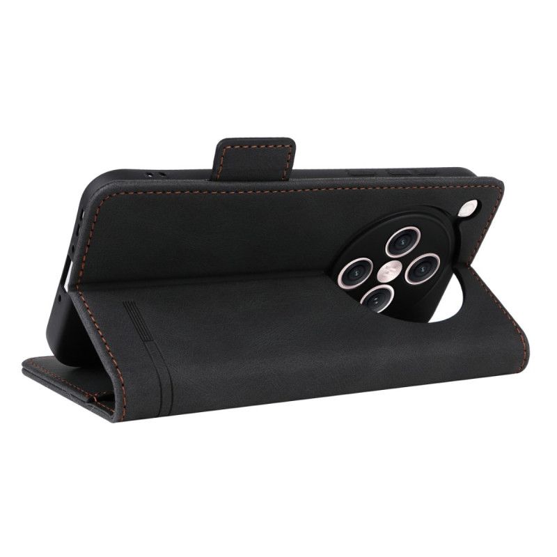 Kožený Kryt Oppo Find X8 Efekt Vintage Semiše