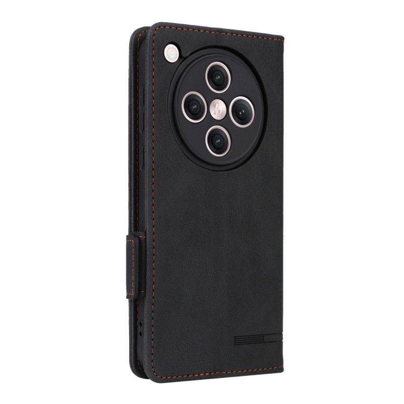 Kožený Kryt Oppo Find X8 Efekt Vintage Semiše