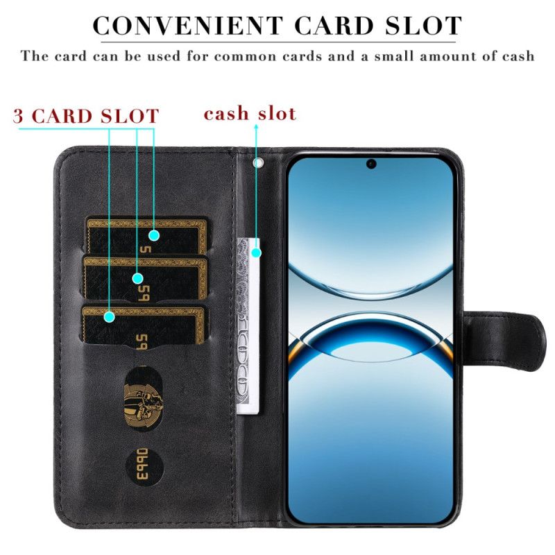 Kožený Kryt Oppo Find X8 Kapsa Na Zip