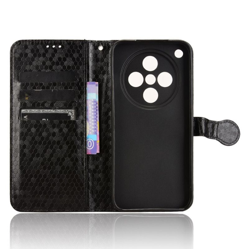 Kožený Kryt Oppo Find X8 Lesklý Pásek S Puntíky