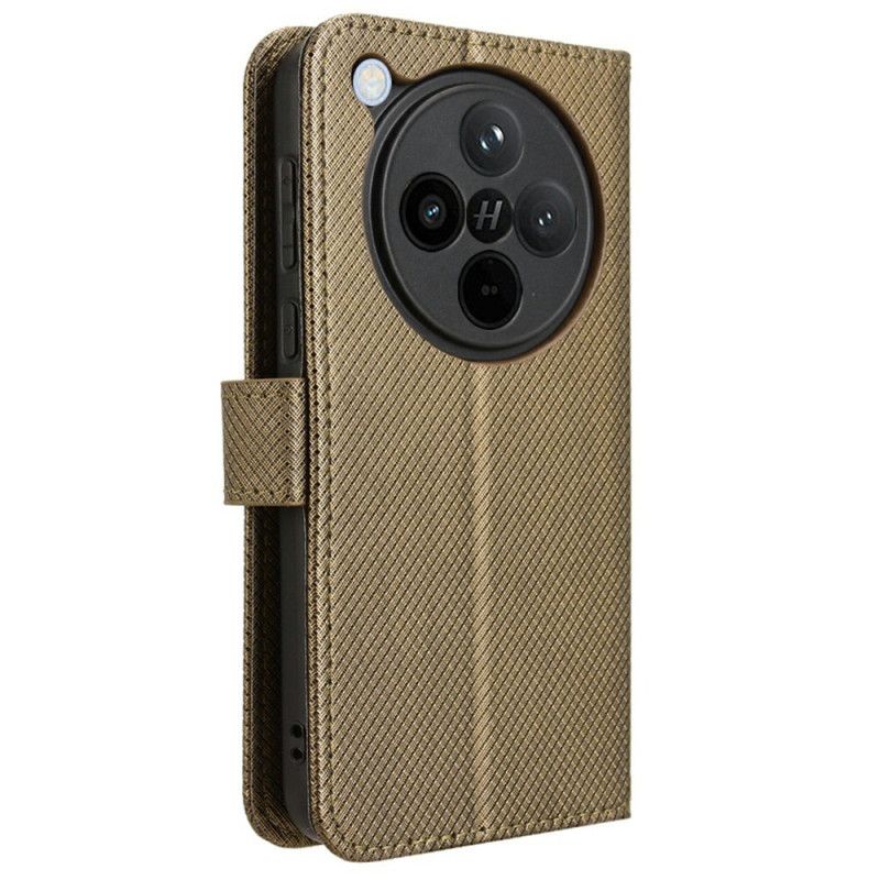 Kožený Kryt Oppo Find X8 Pásek S Puntíky