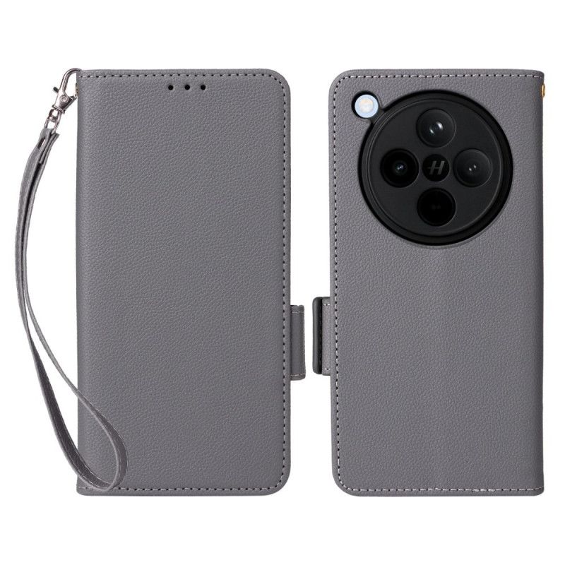 Kožený Kryt Oppo Find X8 Řemínek Z Liči Umělá Kůže