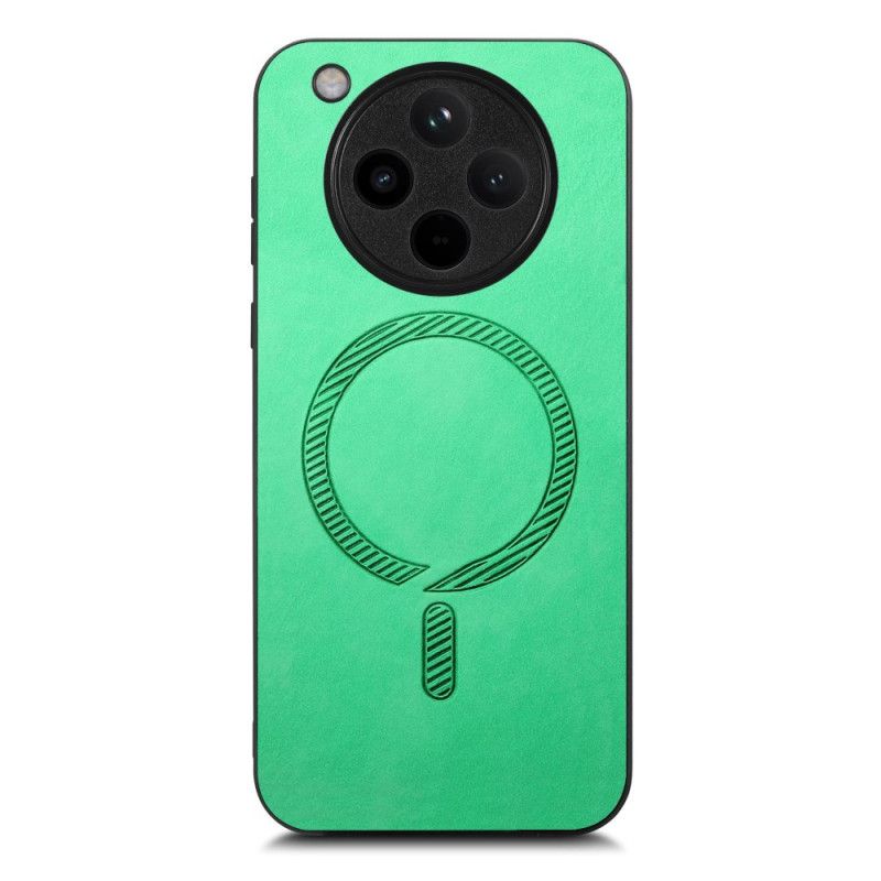 Kryt Na Oppo Find X8 Kompatibilní S Magsafe Kožený Efekt