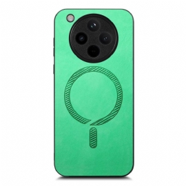 Kryt Na Oppo Find X8 Kompatibilní S Magsafe Kožený Efekt