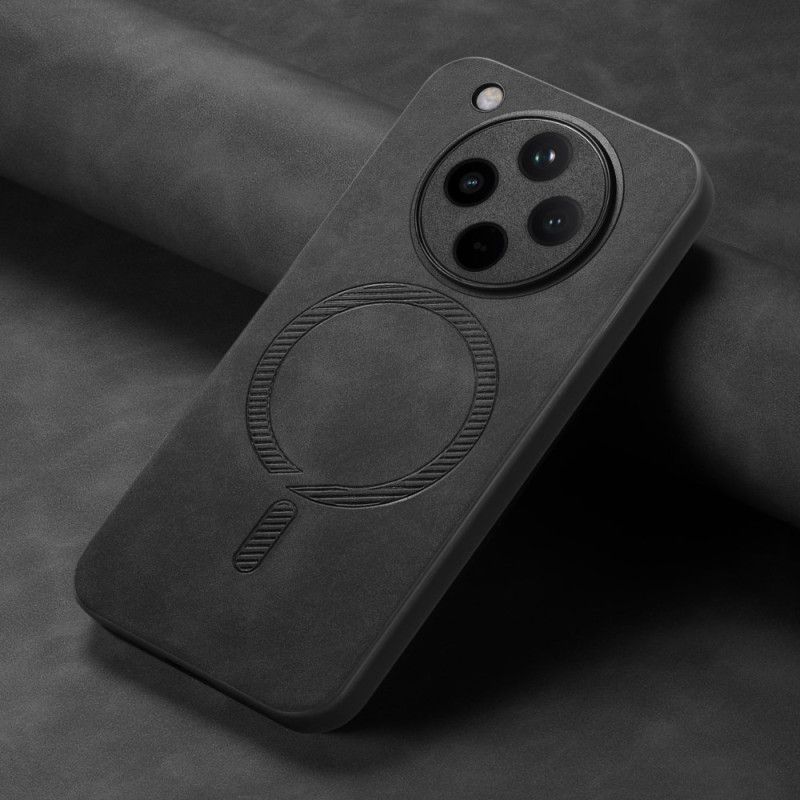 Kryt Na Oppo Find X8 Kompatibilní S Magsafe Kožený Efekt