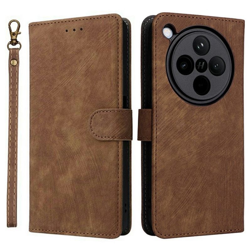 Peněženková Pouzdra Oppo Find X8 Semišový Efekt Rfid Ochrana