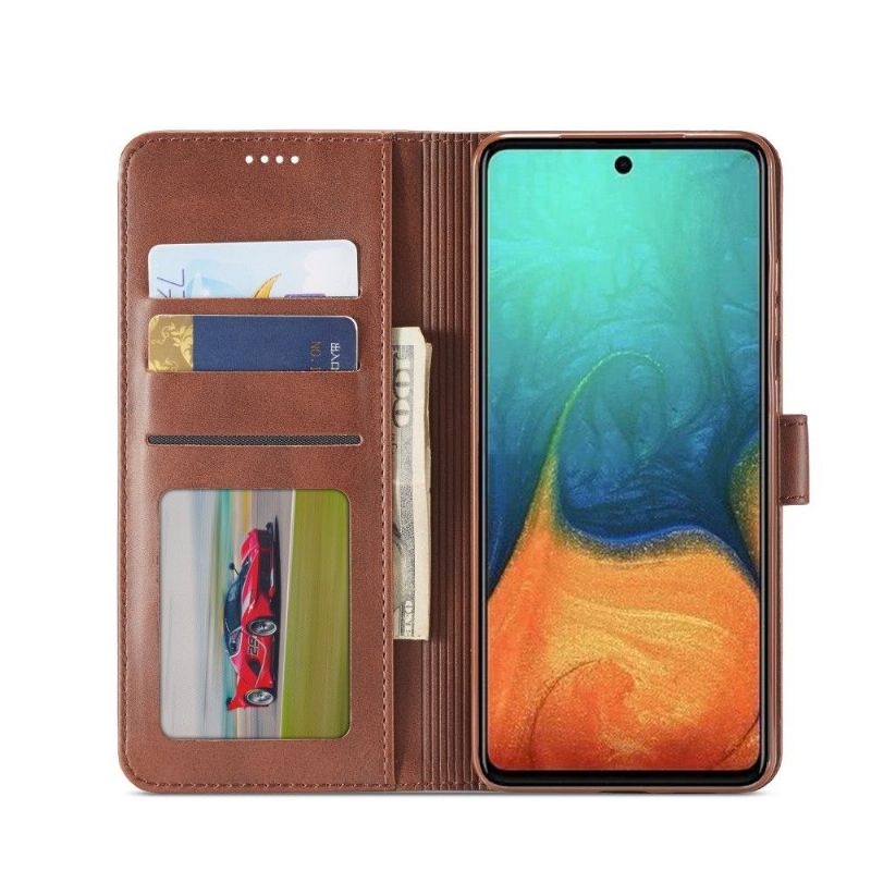 Flipové Pouzdro Na Samsung Galaxy A51 5G Kožený Efekt Lc.imeeke