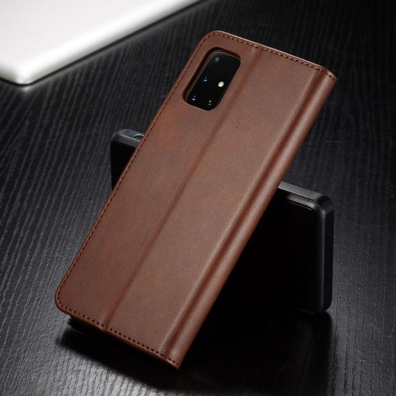 Flipové Pouzdro Na Samsung Galaxy A51 5G Kožený Efekt Lc.imeeke