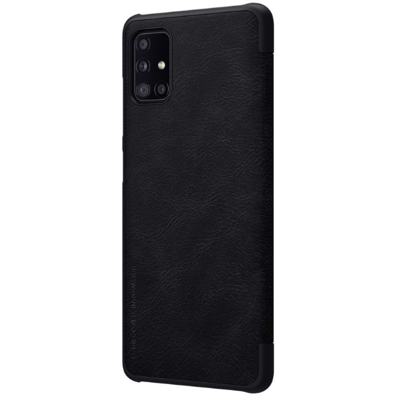 Flipové Pouzdro Na Samsung Galaxy A51 5G Kožený Efekt Řady Qin