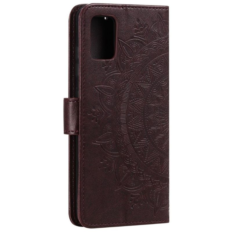 Flipové Pouzdro Na Samsung Galaxy A51 5G Reliéfní Mandala