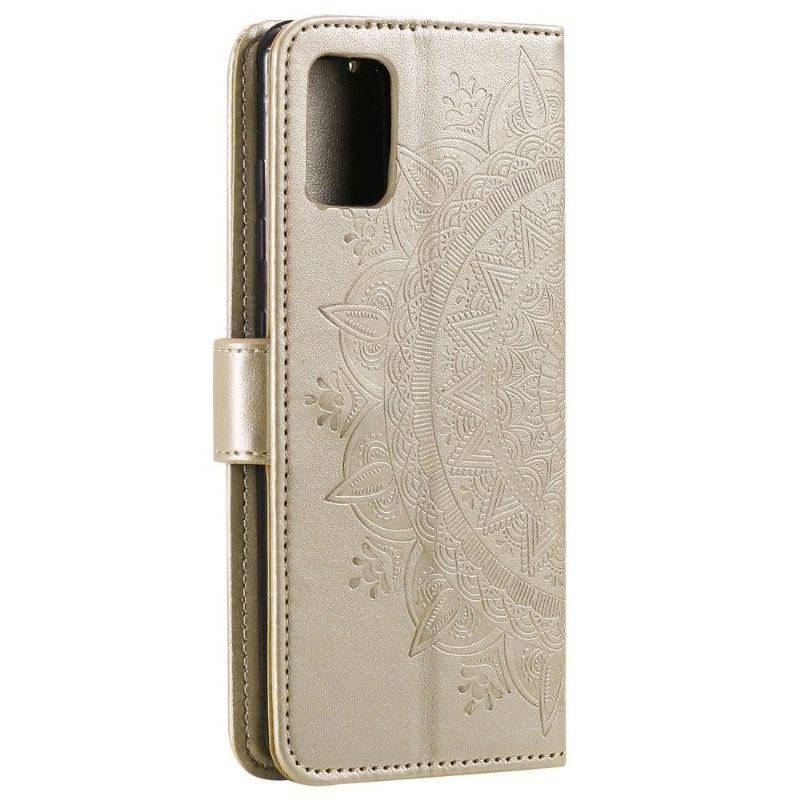 Flipové Pouzdro Na Samsung Galaxy A51 5G Reliéfní Mandala