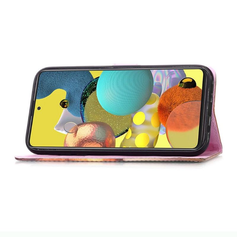 Kožené Pouzdro Na Samsung Galaxy A51 5G Snící Panda