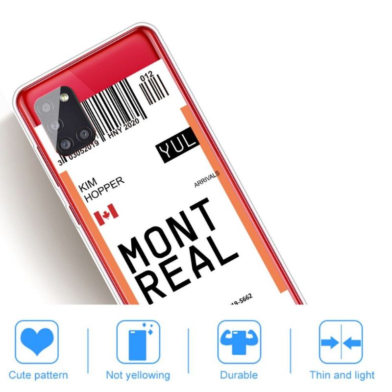Kryt Na Samsung Galaxy A51 5G Palubní Vstupenka 04 Montreal