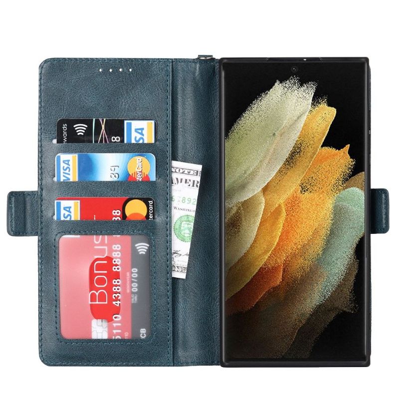 Skládací Pouzdro Na Karty Samsung Galaxy S22 Ultra 5G