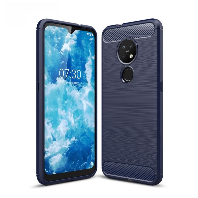 Kryt Na Nokia 7.2 Flexibilní Kartáčovaný Efekt