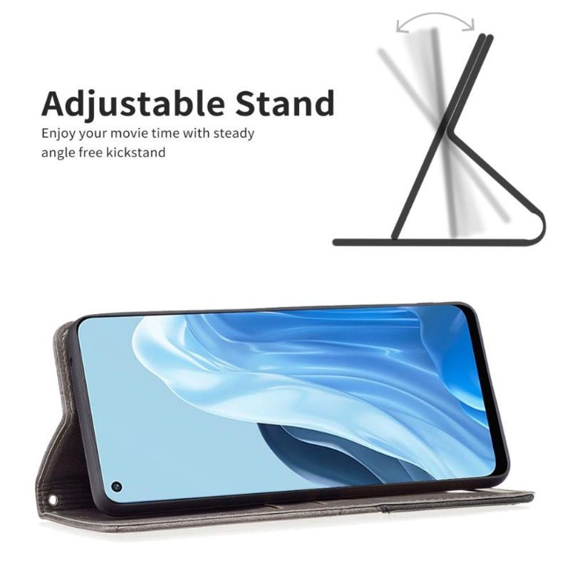 Flipové Pouzdro Na Oppo Reno 7 Kožená Řada Binfen Style-1