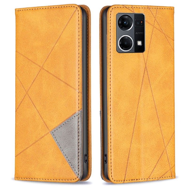 Flipové Pouzdro Na Oppo Reno 7 Kožená Řada Binfen Style-1