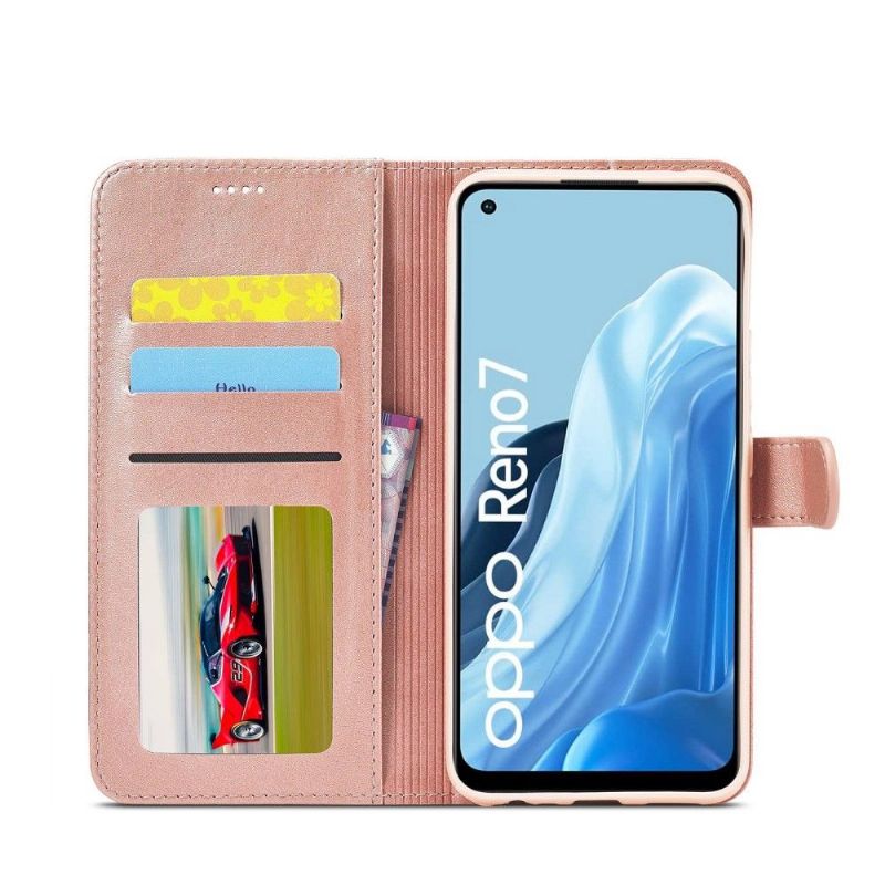 Flipové Pouzdro Na Oppo Reno 7 Kožený Efekt Lc.imeeke