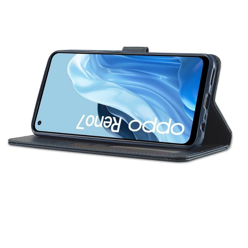 Flipové Pouzdro Na Oppo Reno 7 Kožený Efekt Lc.imeeke
