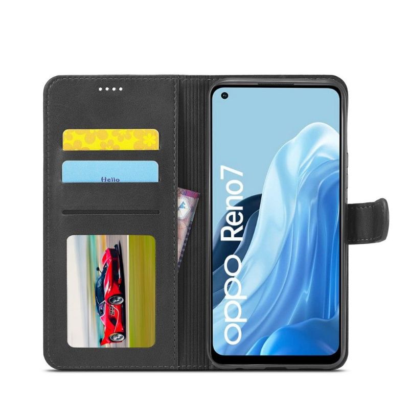 Flipové Pouzdro Na Oppo Reno 7 Kožený Efekt Lc.imeeke