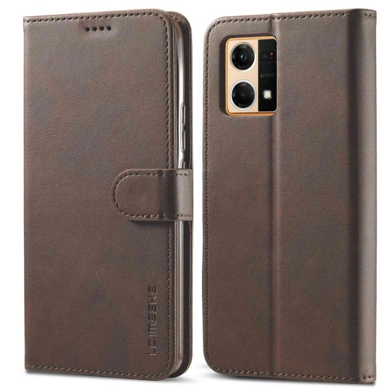 Flipové Pouzdro Na Oppo Reno 7 Kožený Efekt Lc.imeeke