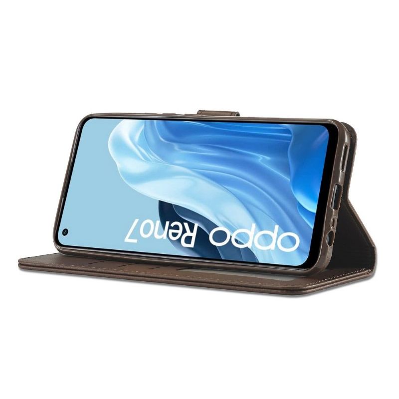 Flipové Pouzdro Na Oppo Reno 7 Kožený Efekt Lc.imeeke